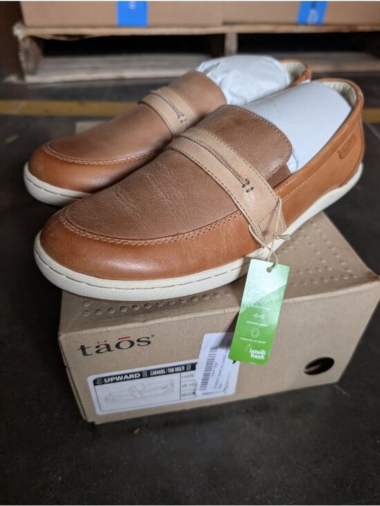 Taos Shoes - Taos Upward Women's Size 10 Slip-On Loafers in Caramel/Tan Multi leather NEW